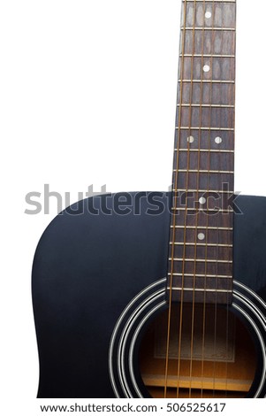 electric guitar isolated on white background