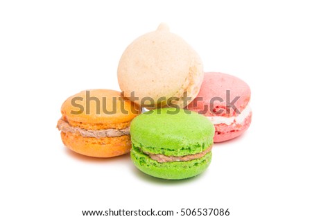 macaroon on a white background