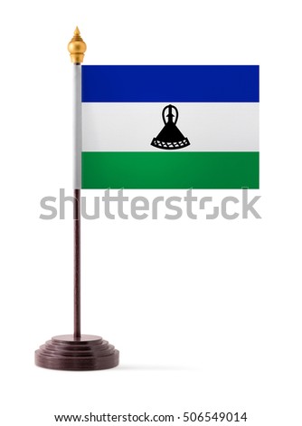 Lesotho flag. mini flag