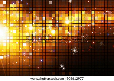 colorful mosaic wall and lighting background