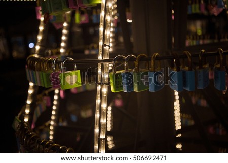 beautiful locks which mean endless love in night