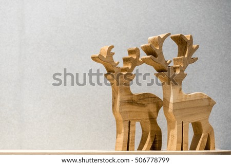 Reindeer wooden toy