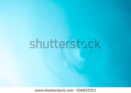 Blue water circle background, ripple water texture