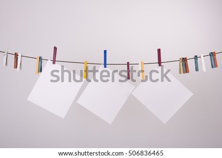 socks hanging on a thread