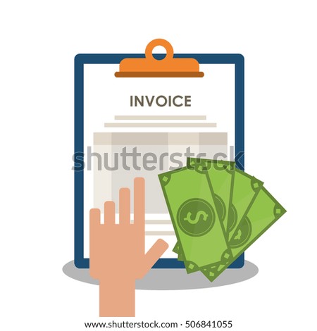 Invoice document and bills design