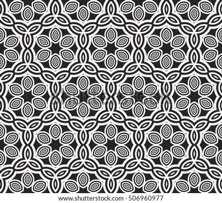Abstract geometry pattern. Line and shape. Vector illustration. Design for wallpaper, notebook, fabric, scrapbook. black and white color