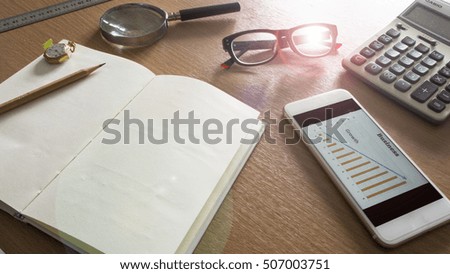 Presentation Background about business plan, planning, budgeting, financial management, strategic direction, economic, finance, growth, vision, mission, expense, revenue, and accounting Royalty-Free Stock Photo #507003751