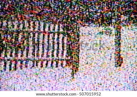Pixel, Television noise, interfering signal