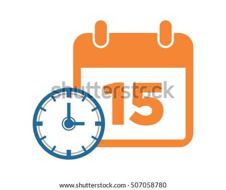 calendar time business company office corporate image vector icon logo