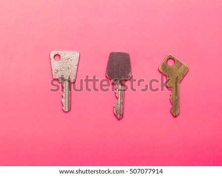 The keys on an abstract background.