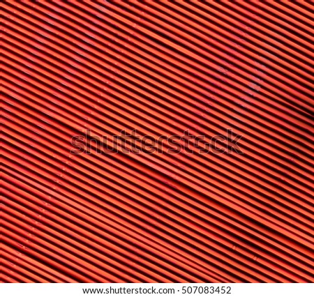 Red abstract background of air vent in horizontal pattern