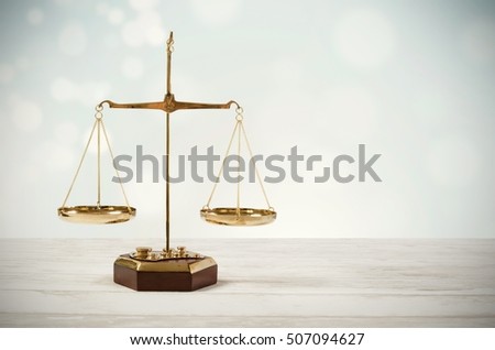 Law scale justice symbol. law attorney court lawyer scale weight judge justice concept