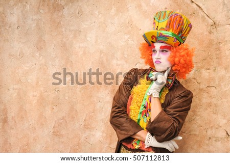 Hatter on isolated background