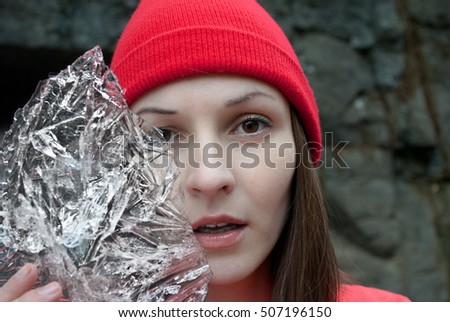 Girl and ice