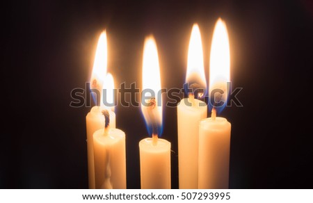 Candle light shines in the darkness, feeling hopeful and has the advantage that no matter how dark it was still light.