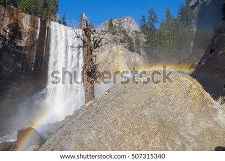 Beautiful Waterfalls & Rainbows taken in Yosemite national park 