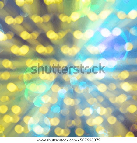 Abstract colorful bokeh for background with program