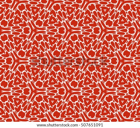 red color. Abstract floral seamless pattern. geometry design. Vector. Texture for holiday cards, Valentines day, wedding invitations, design wallpaper, pattern fills, web page, banner, flyer.