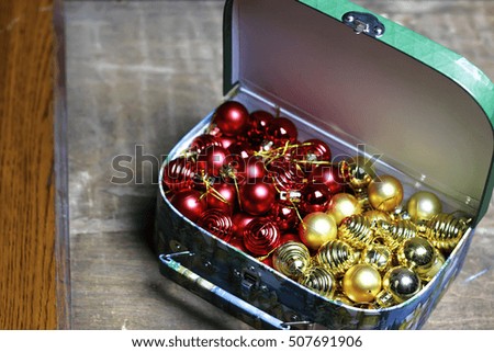 red ball in a box