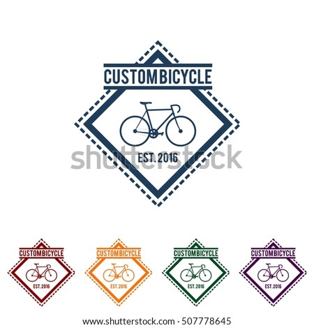 Cycling, Bicycle logo design template