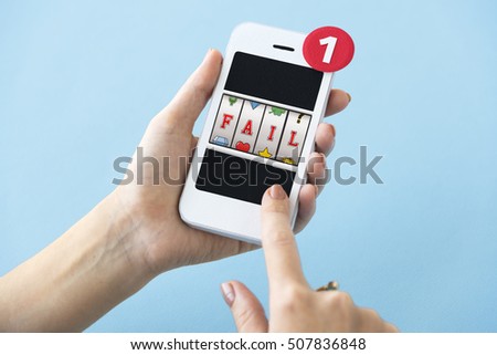 Slot Bingo Words Graphic Concept