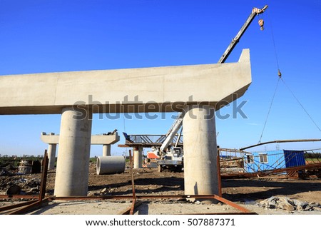 The bridge is under construction