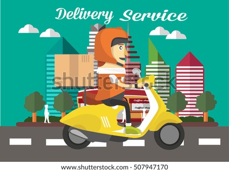 an officer on a motorcycle delivery services