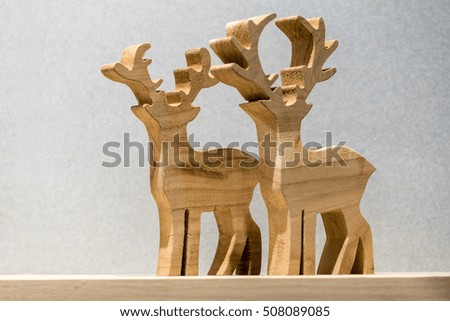 reindeer wooden toy