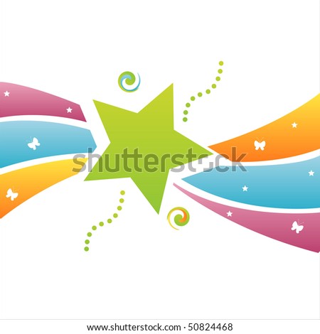 colorful star background