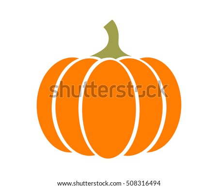 Pumpkin - squash for Halloween or Thanksgiving flat vector color icon for apps and websites Royalty-Free Stock Photo #508316494