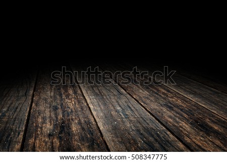 Grunge Plank wood floor texture perspective background for display or montage of product,Mock up template for your design