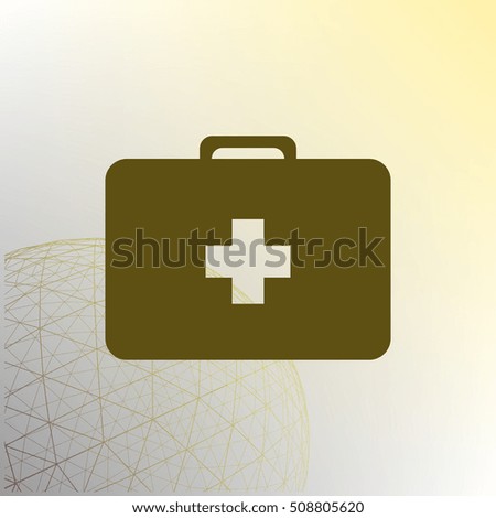 First aid flat style icon vector illustration