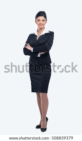 Young business woman in suit