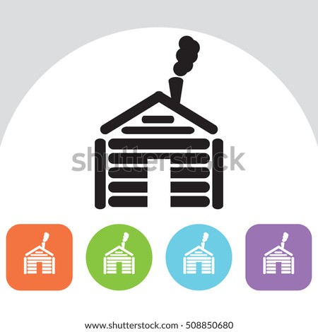 Cottage house icon. Vector icon. 