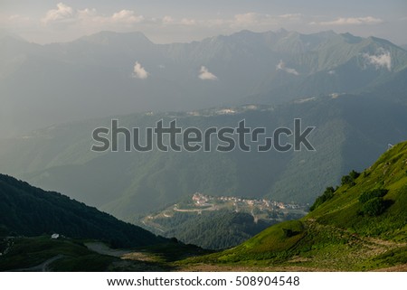 Caucasus Mountains in Rosa Khutor