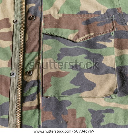 Closeup pattern of Soldier shirts