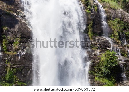 Beautiful waterfall in the mountain.