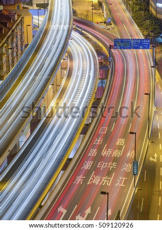 Guangzhou road background, overpass