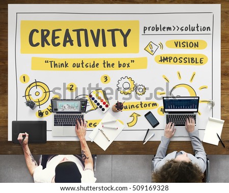 Fresh Ideas Inspire Creativity Concept