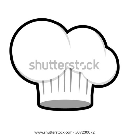 chef hat uniform isolated icon vector illustration design