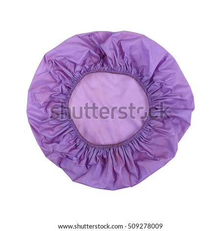 it is one shower cap isolated on white. Royalty-Free Stock Photo #509278009