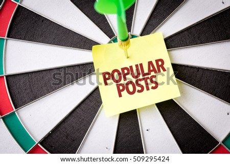 Popular Posts Royalty-Free Stock Photo #509295424