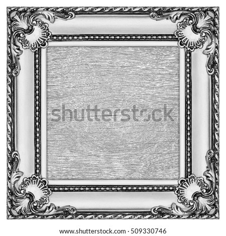 it is sign board and frame isolated on white.