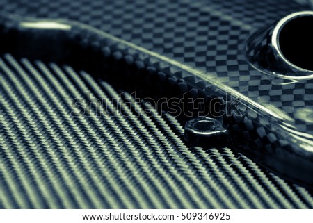Black carbon fiber composite product material background
