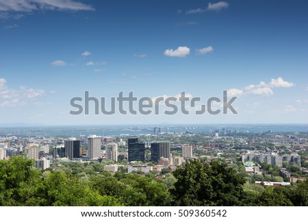City Street View, Montreal, Quebec, Canada