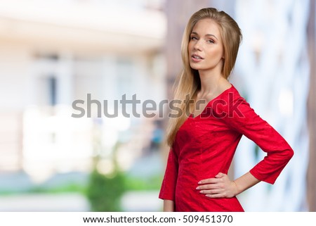 Female model studio posing