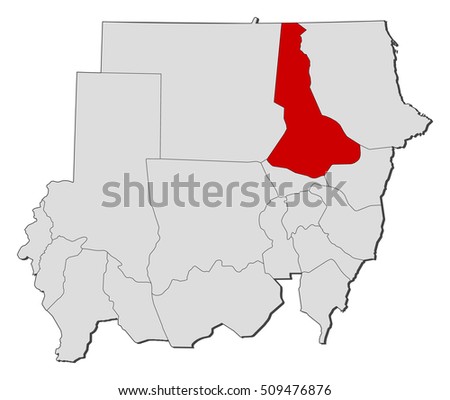 Map - Sudan, River Nile