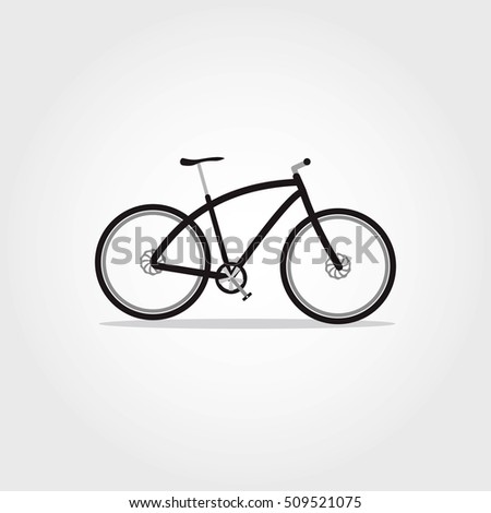 Bicycle icon design template. Vector Illustration