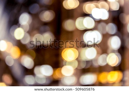 Abstract bokeh city light for background
