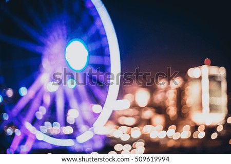 Abstract bokeh city background